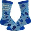 Crazy Dog T-Shirts Funny Womens Socks with Sarcastic Sayings and Cool Designs for Girls(Blue)