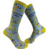 Crazy Dog T-Shirts Funny Womens Socks with Sarcastic Sayings and Cool Designs for Girls(Swearing Helps)