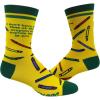 Crazy Dog T-Shirts Funny Womens Socks with Sarcastic Sayings and Cool Designs for Girls(Time Or Crayons)