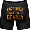 Crazy Dog T-Shirts Funnys Boxers for Dad Fathers Day Briefs Graphic Novelty Underwear for Dad(Fart Ninja)