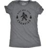 Crazy Dog T-Shirts Hide and Seek Champion Funny Bigfoot Graphic Sarcastic Tee(Dark Grey – Womens Hide and Seek)