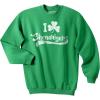Crazy Dog T-Shirts I Clover Shenanigans Funny Saint Patricks Day Clover St Patty Unisex Sweatshirt(Green)