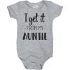 Crazy Dog T-Shirts I Get It From My Auntie Creeper Funny Family Baby Jumpsuit