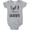Crazy Dog T-Shirts I Get It From My Grammy Creeper Funny Family Baby Jumpsuit
