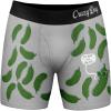 Crazy Dog T-Shirts Mens Big Dill Boxer Briefs Funny Saying Pickle Quote Graphic Novelty Joke Underwear for Guys(Grey)