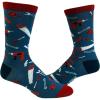 Crazy Dog T-Shirts Men’s Dad Socks Funny Fathers Day Graphic Novelty Footwear(Tools Pattern)
