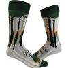 Crazy Dog T-Shirts Mens Funny Camping Socks With Awesome Graphics Hiking Socks for Men(In Tents)