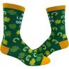 Crazy Dog T-Shirts Men’s Me Lucky Socks Socks Funny Shamrock St Patricks Day Parade Irish Graphic Novelty Footwear