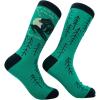 Crazy Dog T-Shirts Mens Sarcastic Socks Funny Crew Footwear for Adults(Bear Attack Tip)