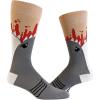 Crazy Dog T-Shirts Mens Sarcastic Socks Funny Crew Footwear for Adults(Shark Attack)