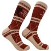 Crazy Dog T-Shirts Men’s Sasquatch Socks Funny Sarcastic Bigfoot Graphic Footwear for Men(Sasquatch Believes)