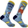Crazy Dog T-Shirts Men’s Sasquatch Socks Funny Sarcastic Bigfoot Graphic Footwear for Men(Squatch Life)