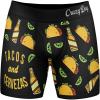 Crazy Dog T-Shirts Mens Tacos and Cervezas Boxer Briefs Funny Gag Underwear Hilarious Saying Humor for Guys(Black)