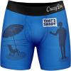 Crazy Dog T-Shirts Mens Thats Shady Boxer Brief Funny Sarcastic Beach Gag Gift Graphic Novelty Underwear(Blue)