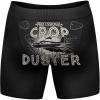Crazy Dog T-Shirts Professional Crop Duster Mens Boxers Funny Stinky Fart Bathroom Humor Hilarious Novelty Underwear(Black)