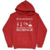 Crazy Dog T-Shirts Stand Back Science Funny Sweater Cool Humorous Nerdy Shirt for Geeks Hoodie(Red)