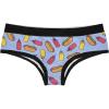 Crazy Dog T-Shirts Suns Out Buns Out Womens Panties Funny Butt Joke Graphic Bikini Brief Underwear(Multi)