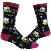 Crazy Dog T-Shirts Womens Animal Socks Cute Funny Socks with Fun Animals and Sarcastic Sayings(Buzzed)