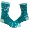 Crazy Dog T-Shirts Womens Animal Socks Cute Funny Socks with Fun Animals and Sarcastic Sayings(Skip the Straw)