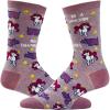 Crazy Dog T-Shirts Womens Animal Socks Cute Funny Socks with Fun Animals and Sarcastic Sayings(Unicorn)