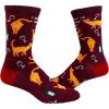 Crazy Dog T-Shirts Womens Animal Socks Cute Funny Socks with Fun Animals and Sarcastic Sayings(Wine and Cat)