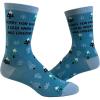 Crazy Dog T-Shirts Womens Cute Mismatched Socks With Funny Cute Graphics For Ladies(Blue)