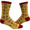 Crazy Dog T-Shirts Womens Cute Mismatched Socks With Funny Cute Graphics For Ladies(Yellow)