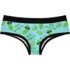 Crazy Dog T-Shirts Womens Dill With It Panties Funny Pickle Joke Graphic Humor Bikini Brief Underwear(Blue)
