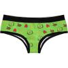 Crazy Dog T-Shirts Womens Fitness Tacos Panties Funny Bikini Brief Hilarious Saying Gym Graphic Underwear(Green)