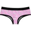 Crazy Dog T-Shirts Womens Professional Crop Duster Panties Funny Bikini Brief Farting Joke Graphic Underwear Fart(Pink)