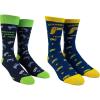 Crazy Dog T-Shirts Youth Gaming Socks Funny Nerdy Video Game System Controller Novelty Footwear(2-pack Bundle)
