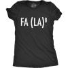 Crazy Dog Women’s FA LA LA 8 Funny Nerdy Math Xmas Graphic Novelty Holiday Tee(Heather Black – Fa La)
