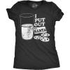 Crazy Dog Womens T Shirts Funny Sarcastic Humor Christmas Tees for Holiday Parties(Heather Black – Put Out for Santa)