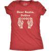 Crazy Dog Womens T Shirts Funny Sarcastic Humor Christmas Tees for Holiday Parties(Heather Red – Define Good)
