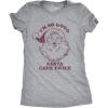 Crazy Dog Womens T Shirts Funny Sarcastic Humor Christmas Tees for Holiday Parties(Light Heather Grey – Twice)