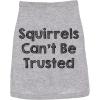 Funny Dog Shirt – Squirrels Cant Be Trusted Graphic Tee – Lightweight Cotton Pet Apparel – Cute Outdoor Puppy Shirt for Small Medium Large Dogs Grey, M(X-Large)
