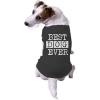 Funny Dog Shirt for Small and Medium Dogs – Best Dog Ever Print – Soft Cotton Pet Apparel for Animal Lovers – Lightweight Black Tee for Pets Black, M(Medium)