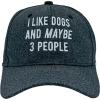 Funny Novelty Hats Sarcastic Graphic Caps for Men and Women with Funny Sayings(Black – Dogs and 3 People)