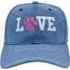 Love Paw Hat Funny Cute Pet Puppy Dog Animal Lover Novelty Cap Funny Hats Cool Dog Novelty Caps for Men Blue – Standard(Blue – Love)