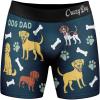 Mens Animal Boxers Funny Cat Dog Fish and More Novelty Underwear with Animals Funny Animal Underwear(Dog Dad)