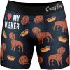 Mens Animal Boxers Funny Cat Dog Fish and More Novelty Underwear with Animals Funny Animal Underwear(Love My Dog)