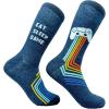 Mens Gamer Socks Funny Footware for Video Game Players(Eat Sleep Game)