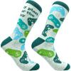 Mens Gamer Socks Funny Footware for Video Game Players(Plan for the Day)
