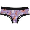 Namaste Home With My Dog Womens Panties Funny Bikini Brief Graphic Underwear(Pink)