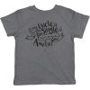 Toddler My Uncle is Single T Shirt Cute Sarcastic Family Tee for Kids(Dark Heather Grey)