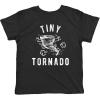 Toddler Tiny Tornado T Shirt Funny Chaos Crazy Littke Kid Graphic Novelty Tee(Heather Black)
