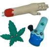 UFO and Aliens Dog Toy Funny Flying Saucer Stuffed Chew Toy with Hidden Treat Holes and Removable Aliens – Rip and Reveal Interactive Chew(Arm Leaf and Pipe)