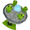 UFO and Aliens Dog Toy Funny Flying Saucer Stuffed Chew Toy with Hidden Treat Holes and Removable Aliens – Rip and Reveal Interactive Chew(UFO)