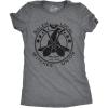Womens Salem Local Witches Union T Shirt Funny Halloween Witch Tee(Dark Heather Grey)