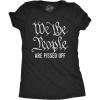 Womens We The People are Pissed Off T Shirt Funny US Congress President Constitution Political Tee(Heather Black)